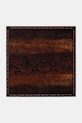 Jean Paul GAULTIER foulard in seta Python seta marrone 26.01.U.AC074.W074