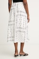 Ρούχα Weekend Max Mara φούστα βαμβακερή CARAVAN 2615101082600 λευκό
