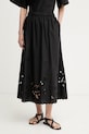 Weekend Max Mara Φούστα βαμβακερή CARAVAN μαύρο 2615101082600