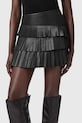 AllSaints spódnica skórzana czarny W059RD
