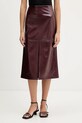 HUGO spódnica midi bordowy 50552978