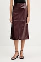 HUGO spódnica midi bordowy 50552978