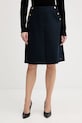 Φούστα με προσθήκη μαλλιού Tommy Hilfiger casual σκούρο μπλε WW0WW49474