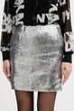 Dkny spódnica z elastanem srebrny DJ6K9602