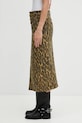 GANNI spódnica A1090043 zielony SS26