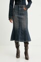 Miss Sixty spódnica jeansowa z elastanem niebieski 6S4KJ15300