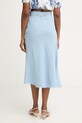 Ρούχα Pinko φούστα με λινό 106535.A34G μπλε