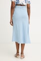 Ρούχα Pinko φούστα με λινό 106535.A34G μπλε