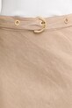 Pinko spódnica z lnem beżowy 106535.A34G