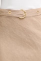 Pinko spódnica z lnem beżowy 106535.A34G