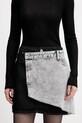 Karl Lagerfeld Jeans fustă jeans uni negru B1W12015