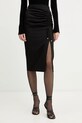Patrizia Pepe spódnica z elastanem czarny 8G0530.A701