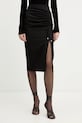 Patrizia Pepe spódnica z elastanem czarny 8G0530.A701