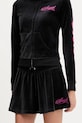 Juicy Couture spódnica welurowa Angel casual czarny JCNGS126457