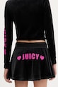 Odzież Juicy Couture spódnica welurowa Angel JCNGS126457 czarny