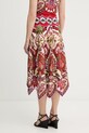 Odzież Farm Rio spódnica z dodatkiem lnu 344016 czerwony
