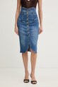 Elisabetta Franchi spódnica jeansowa niebieski GJ41I61E2
