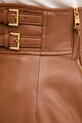 Elisabetta Franchi fustă de piele maro GP09Z61E2