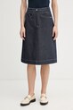 Mos Mosh spódnica bawełniana Azure granatowy 176490