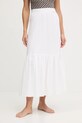 Melissa Odabash spódnica plażowa z dodatkiem lnu biały MO.MONROE