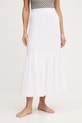 Melissa Odabash spódnica plażowa z dodatkiem lnu biały MO.MONROE