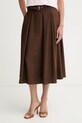 Marella спідниця з додаванням льону MANAGER коричневий 2613101054200
