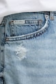 Guess Jeans rifľová sukňa modrá W6RD0Q.D6532