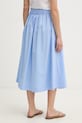 Odzież Marella spódnica bawełniana z elastanem MEMORE 2613101062200 niebieski