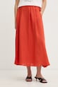 Marella spódnica lniana Emme by Marella pomarańczowy 2615101082200