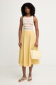 iBlues φούστα λινή SEGGIO 2617101082200 κίτρινο SS26
