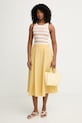 iBlues spódnica lniana SEGGIO 2617101082200 żółty SS26