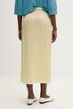 Odzież American Vintage spódnica z wiskozy BOV13CI żółty
