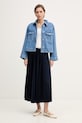 Lacoste spódnica plisowana JF1402 granatowy SS26
