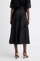 Ρούχα Twinset φούστα βαμβακερή 261TT2030 μαύρο