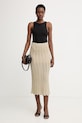Twinset sukňa 261TT3323 zlatá SS26