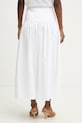 Ρούχα Luisa Spagnoli φούστα βαμβακερή Tacco 543243 λευκό