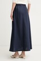 Ρούχα Luisa Spagnoli φούστα λινή Teo 543249 σκούρο μπλε