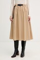 United Colors of Benetton spódnica bawełniana beżowy 4Z0SD005M