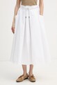 United Colors of Benetton Φούστα σε γραμμή Α λευκό 4RKGD005R