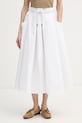 United Colors of Benetton Φούστα σε γραμμή Α λευκό 4RKGD005R