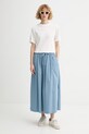Marc O'Polo spódnica z bawełną 5000009638 niebieski SS26