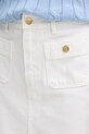 Tommy Hilfiger spódnica z rozcięciem jeansowa biały WW0WW48607