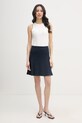 Tommy Hilfiger spódnica z bawełną WW0WW50725 granatowy SS26