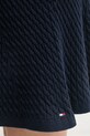 Tommy Hilfiger spódnica z bawełną granatowy WW0WW50725