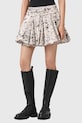AllSaints spódnica bawełniana TULIP beżowy W003RE