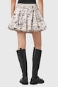 AllSaints spódnica bawełniana TULIP W003RE beżowy SS26