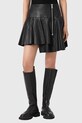 AllSaints spódnica skórzana IRINA casual czarny W043RE