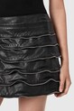 AllSaints spódnica skórzana EMARA czarny W096RE
