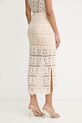 Odzież Guess spódnica z rozcięciem bawełniana OCTAVIA W6GDA4.Z0935 beżowy