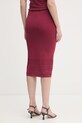 Odzież Gaudi spódnica z wiskozy 611FD73002 bordowy